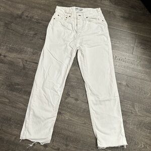 white Zara jeans